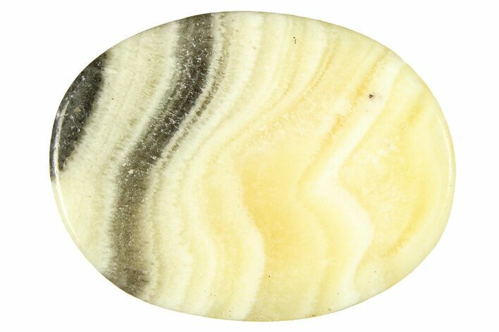 1.5" Polished Zebra Calcite Worry Stones - Photo 1